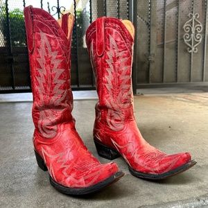 Red Old Gringo Cowboy Boots